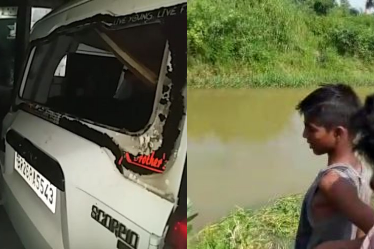 Scorpio overturns in Son canal in Patna 8 drowning people rescued