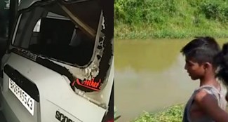 Scorpio overturns in Son canal in Patna 8 drowning people rescued