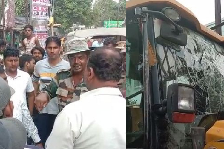 bhagalpur ke ghantaghar chauk se hata atikraman