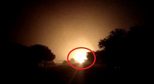 gas cylinder lade truck me blast 