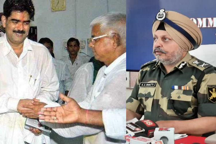 lalu yadav aur sahabuddin ke khilaf rs bhatti ne ki karwai 