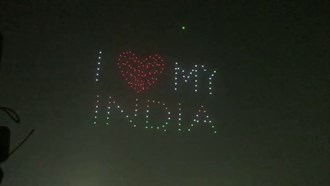 india ka sabse bada drone show..cm yogi ne racha itihas.