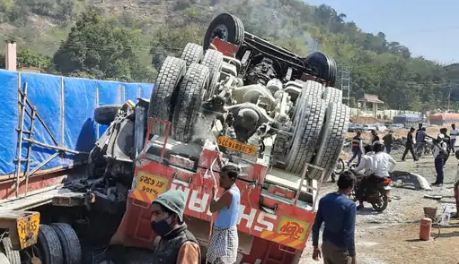 jharkhand me bheeshan sadak hadsa 