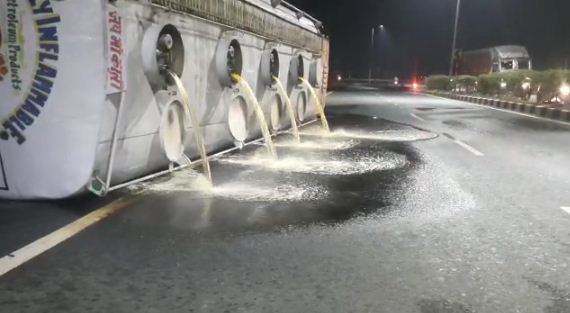 ramgarh me fir hua sadak hadsa 