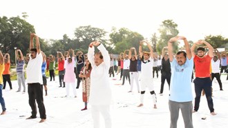 pahli bar bihar vidhansabha me mana yoga day 