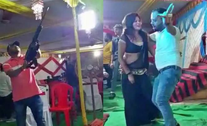 bar balaon ke thumke par garji banduke 