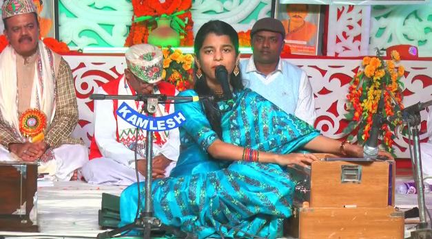 maithili thakur ke geeton par mantrmugdh darbhanga 