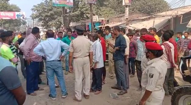 bagaha me chala buldozer 