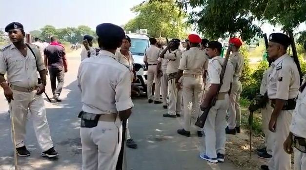 nalanda me police aur public me bhidant 