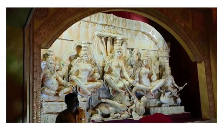 puja pandaal ka khula pat 