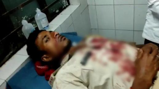 chhapemari karne pahuchi police team par shekhpura me hamla 