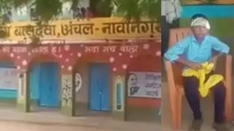 Angered by KK Pathak's campaign, teacher thrashes student for being two minutes late