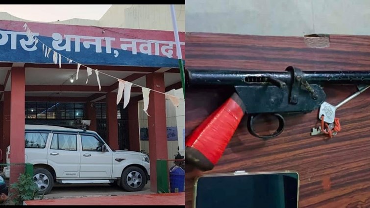 POLICE ACTION on the information of criminals uniting in Nawada..