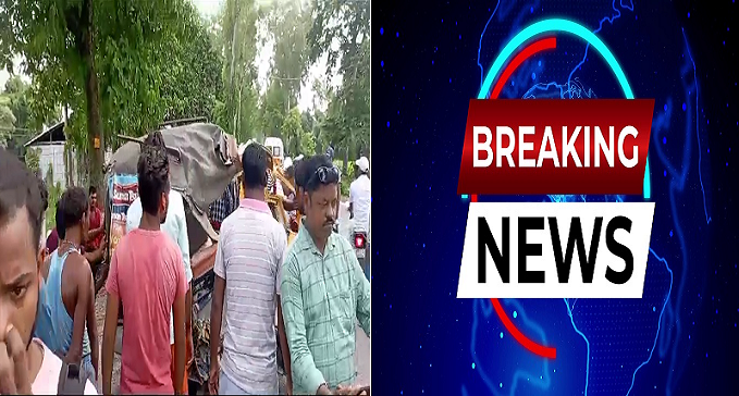 purnia me road accident me 4 ki maut