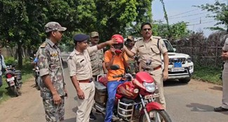 Helmets distributed to two wheeler drivers