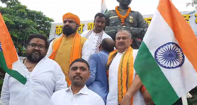 AURANGABAD PAHUNCHE BIHAR BJP PRESIDENT SAMRAT CHAUDHARY