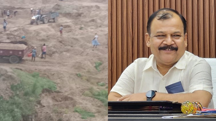 Nawada DM took action against illegal sand mining