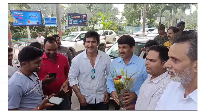 sansad manoj tiwari pahunche ranchi