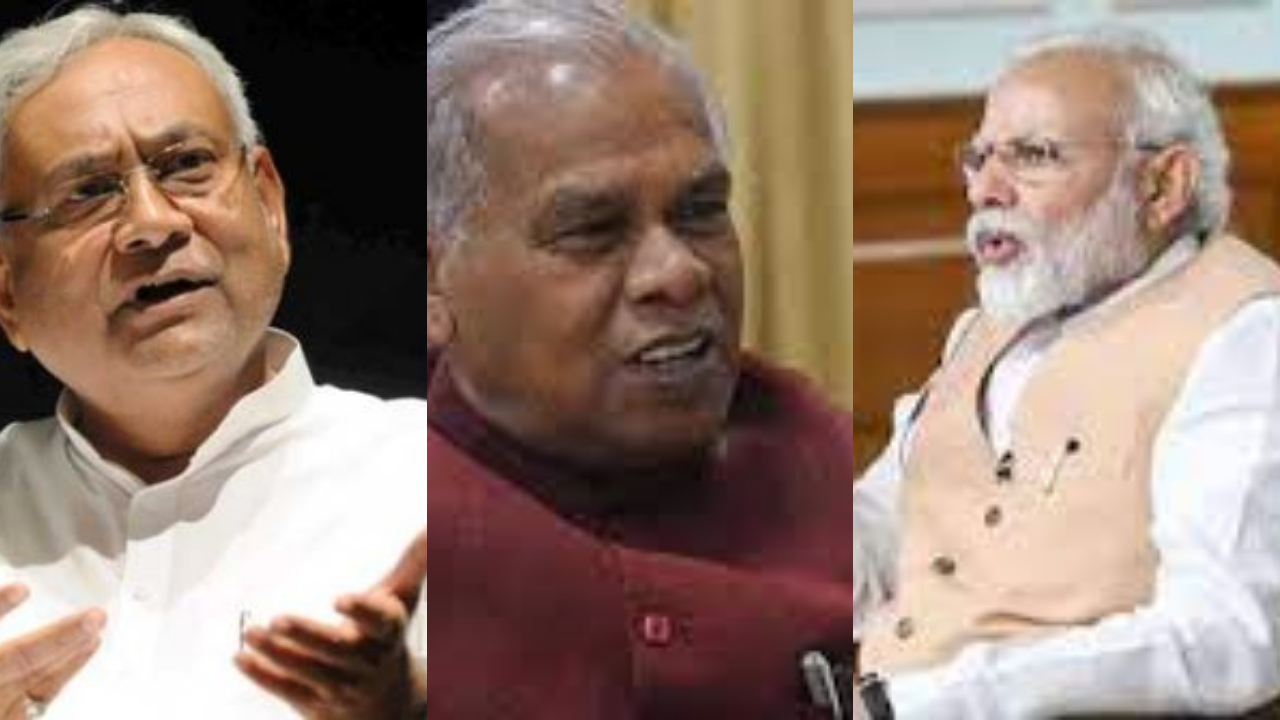 Former CM Jitan Ram Manjhi is batting against Nitish and Congress on BJP's election pitch.