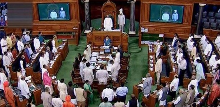 Lok Sabha proceedings adjourned amid uproar by opposition MPs
