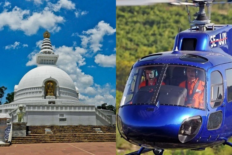 bihar buddhacircuit ke liye helicopter service, bodhgaya rajgir somnath ka karayega darshan  