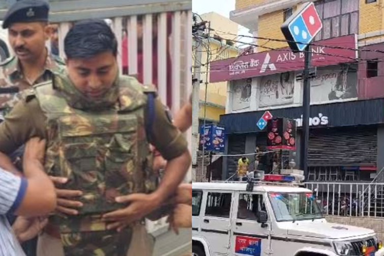aara me filmi style me axis bank loot, bulletproof jacket pahnte rah gye sp, lutere huye udan choo 