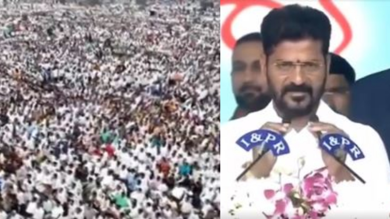 Revanth Reddy took oath as Telangana CM, PM Modi congratulated Sonia, Rahul and Priyanka.