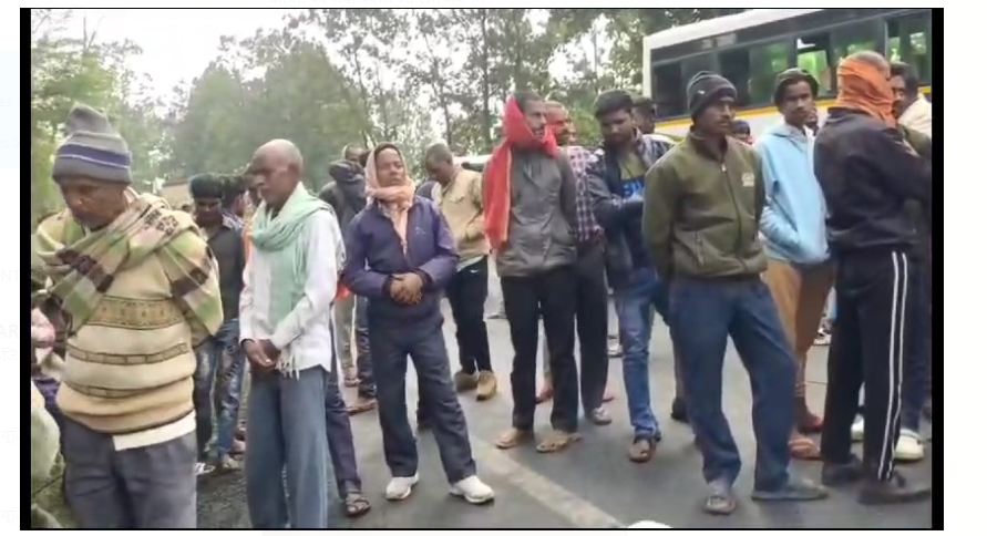 hazaribag mai sadak hadsa mamla 