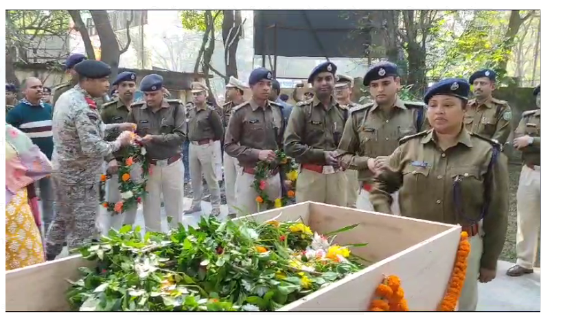 shahid jawan ramdev mahto ko di  gayi shradhanjali 