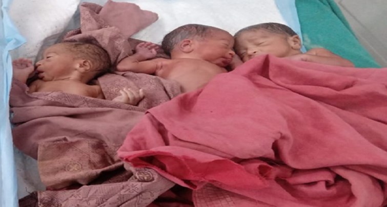  Woman gives birth to three children simultaneously IN JAMUI BIHAR