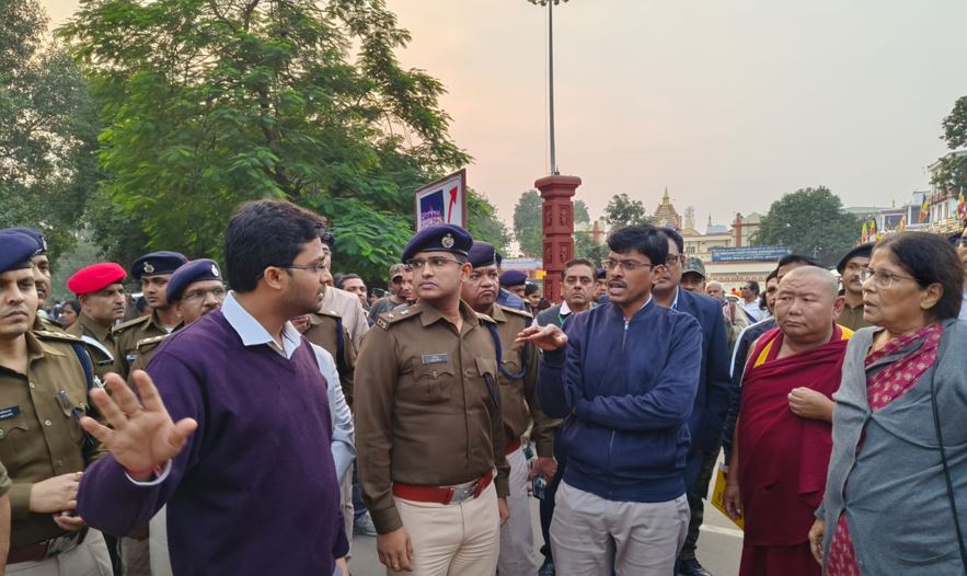bauddha dharmaguru dalailama aayenge bodhgaya, dm sp ne liya taiyariyon ka jayja 
