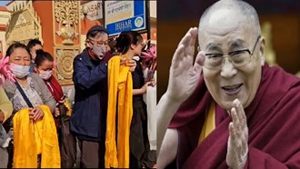 Buddhist leader Dalai Lama reached Bodh Gaya on a 15-day stay, received a grand welcome