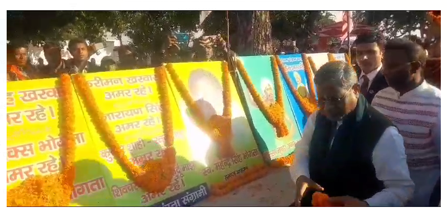 bjp pradesh adhyaksha babulal marandi pahunche 