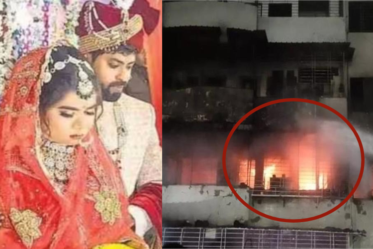 beauty parlour gayi thi dulhan ho gaya agnikand jalkar ma ki maut anjan beti ne liye saat phare