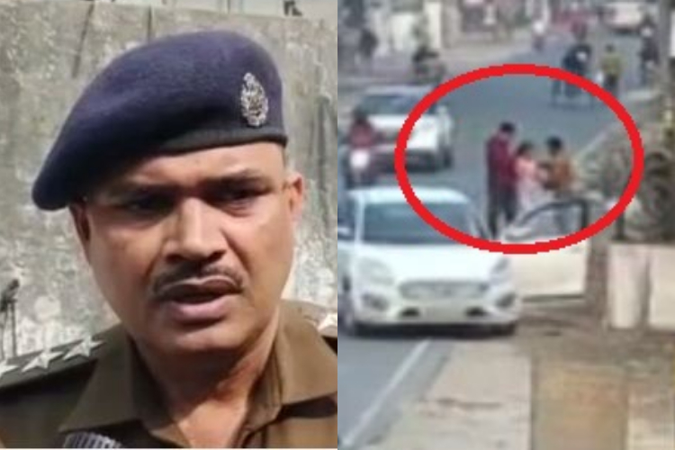 pati patni ki ladai chaurahe par aai 