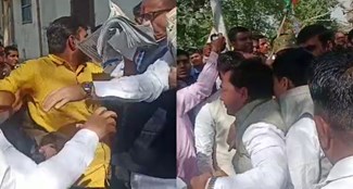 congress leader tried to break hands in hand to hand travel.