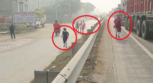 kaimur me maitrik pareeksha dene aai chhatraon ne daud lagaya 