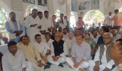 upendra kushwaha virasat bachai naman yatra 