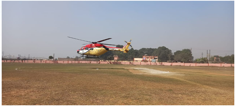 helicopter landing mai bhari chuck 