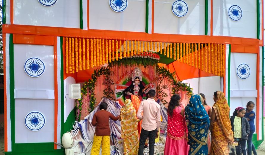 hajipur tiranga puja sarsawati 
