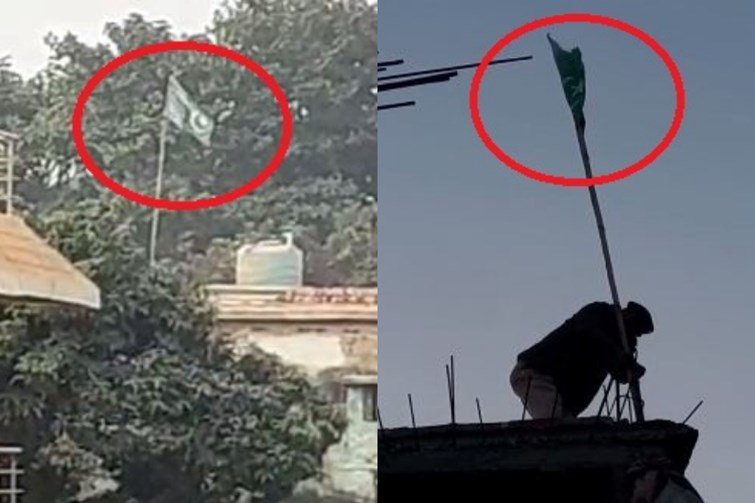 bihar me fahraya pakistani jhanda 