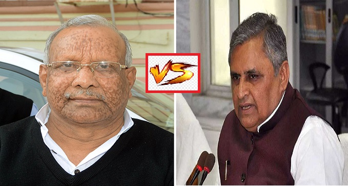 EX-DEPUTY CM OF BIHAR TARKIHSORE PRASAD ATTACK ON VIJAY CHAUDHARY