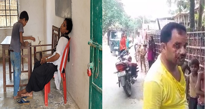 SUPUAL KE SCHOOL ME SO RAHI TEACHER KA PHOTO LENA PADA MEHNGA