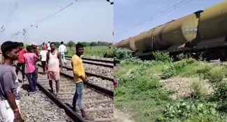 In a hurry to follow the order of ias KK Pathak, two female teachers got hit by the train.