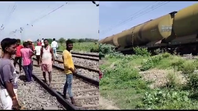 In a hurry to follow the order of ias KK Pathak, two female teachers got hit by the train.