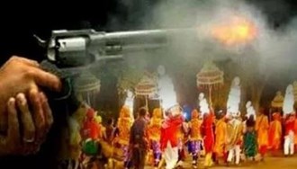 breaking During the dance in the wedding ceremony, two were shot in Harsh firing