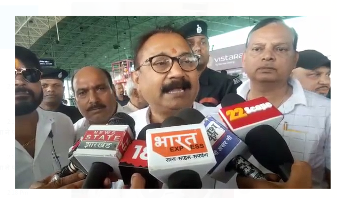 jdu prabhari ashok chaudhari pahuche ranchi 