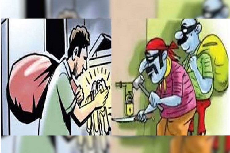  Fearless thieves got rid of Rs 30 worth of jewelery and money