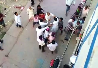 A student was shot while making a video of the  henchmen of the  nagar parishad  chairman