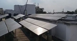 Due to lack of maintenance, the solar system worth crores in RIMS became useless